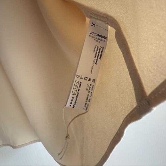 MOTF straight fit two tone shirt navy and cream size large - Picture 5 of 9